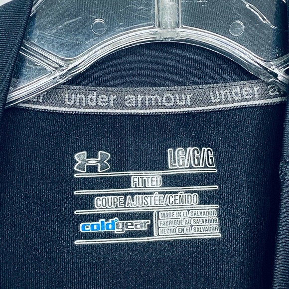 Under Armour Women's Top Black Base Layer Coldgear Long Sleeve L - Picture 4 of 5